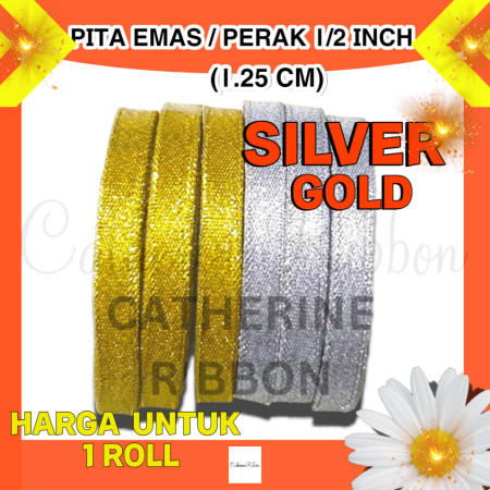 Pita Glitter 1/2" (V)/Emas